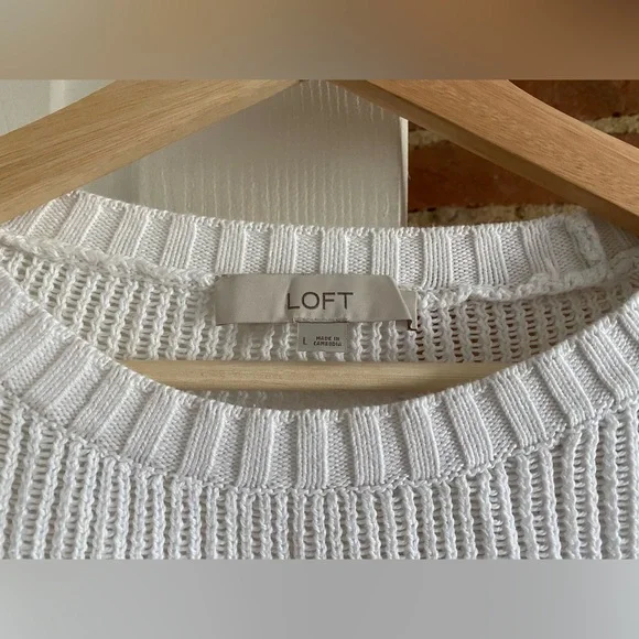 Loft Texture Cotton Sweater - Picture 3 of 6